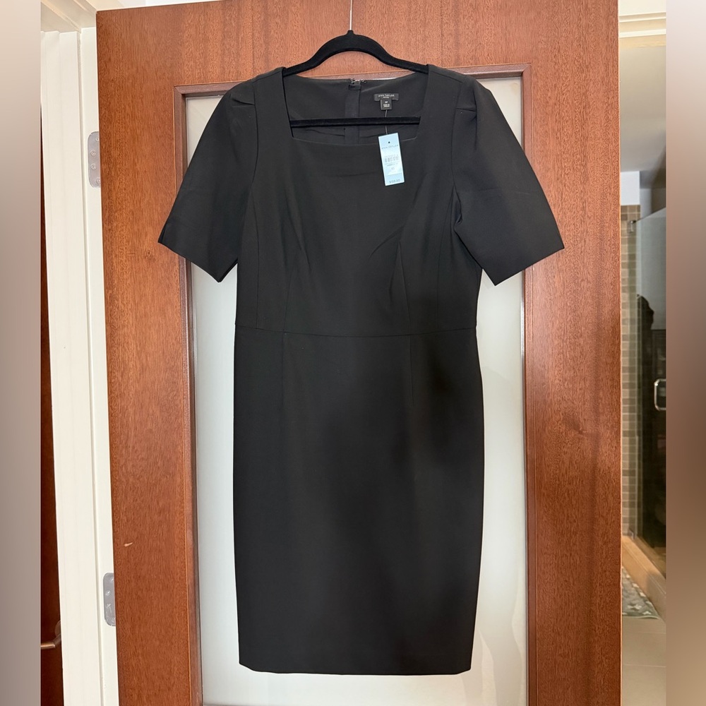 Ann Taylor Black Suiting Dress